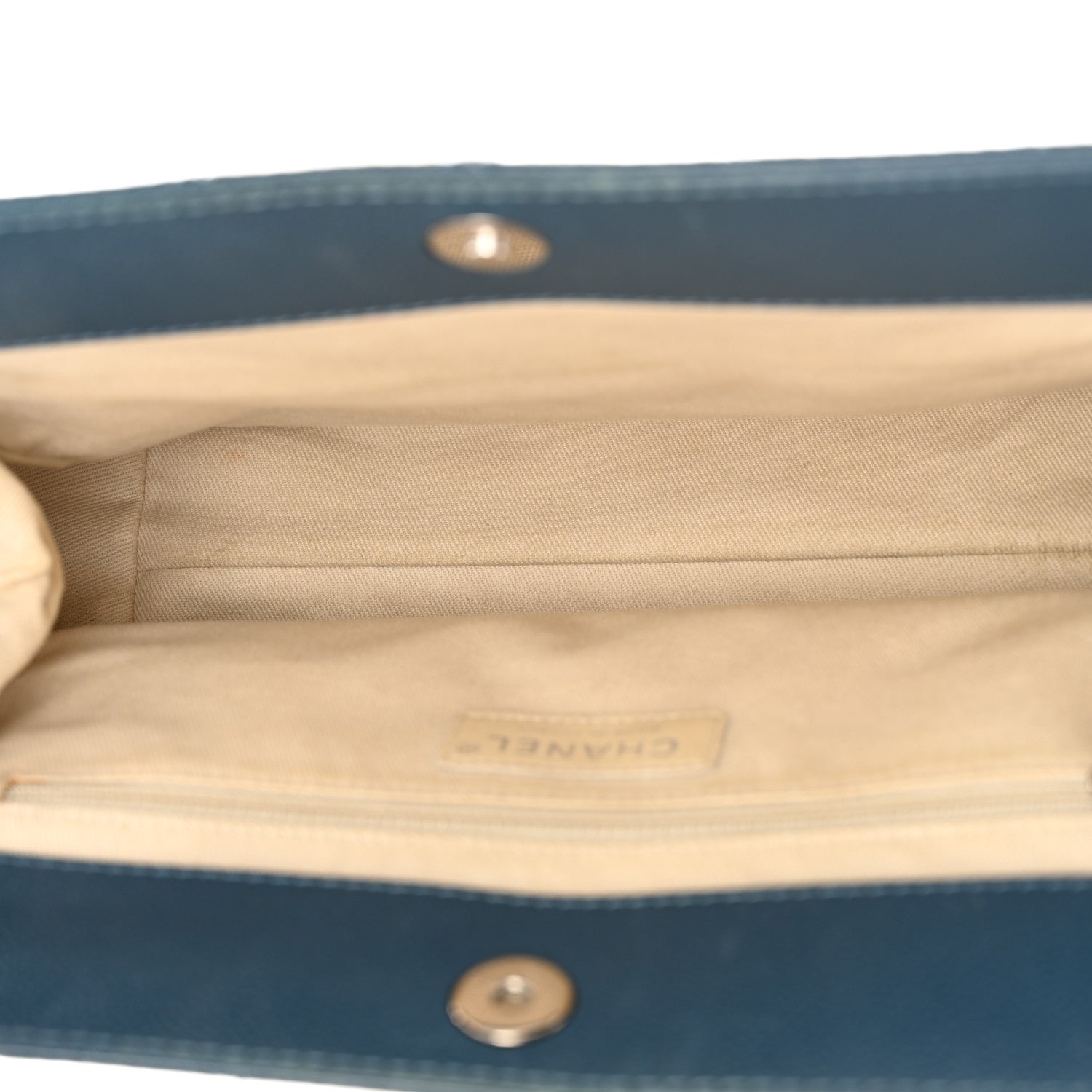 Chanel Caviar Quilted Timeless CC Shopping Tote Blue 5 of 16