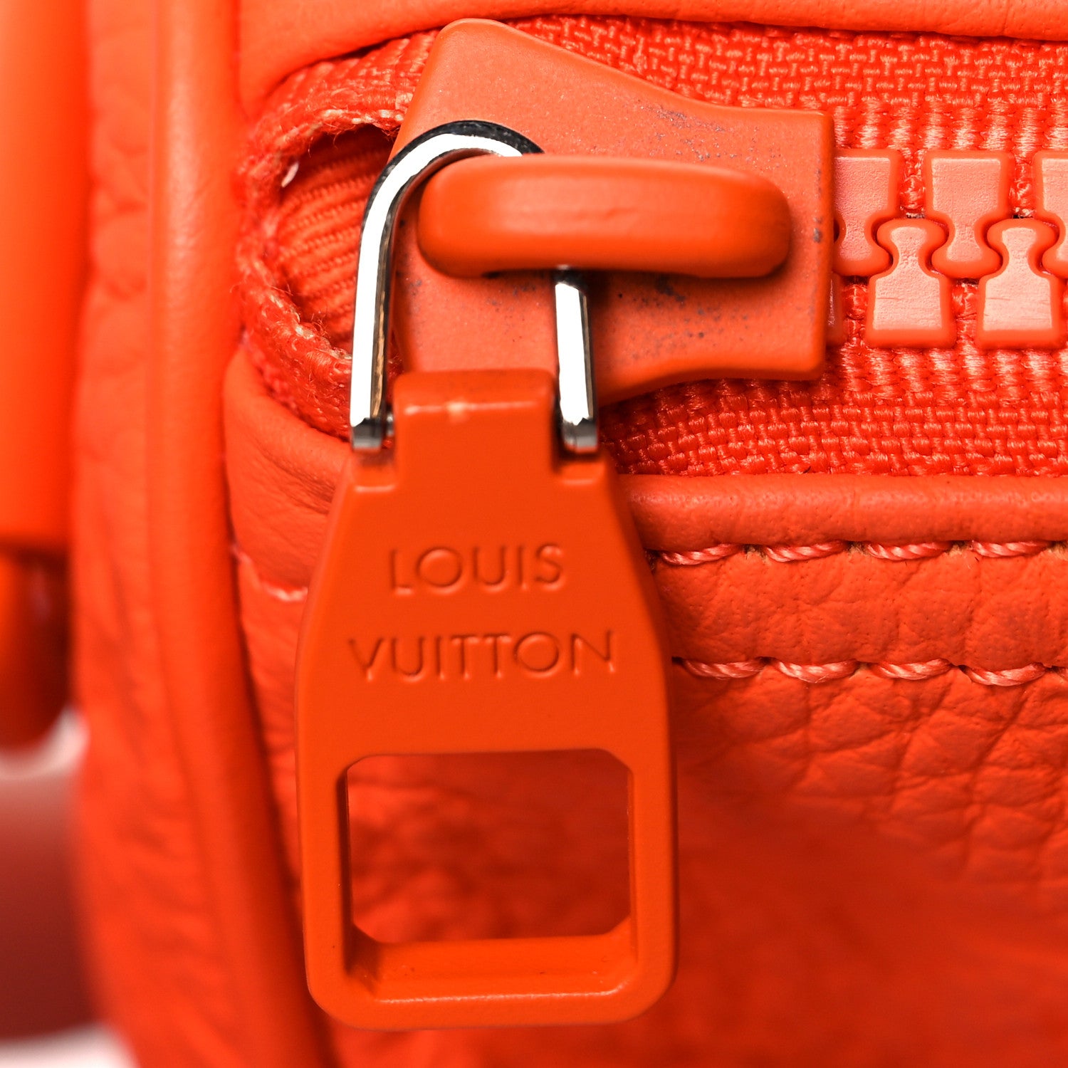 Louis Vuitton Grained Calfskin Aerogram Keepall XS Orange 14 of 14