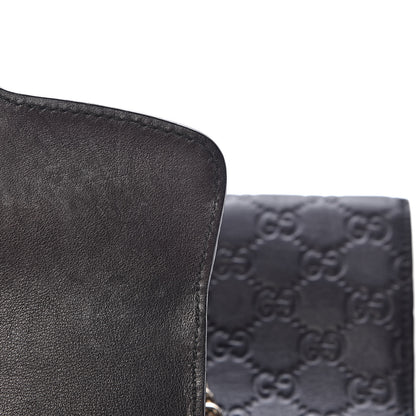 Gucci Guccissima Large Emily Chain Shoulder Bag Black 9 of 14