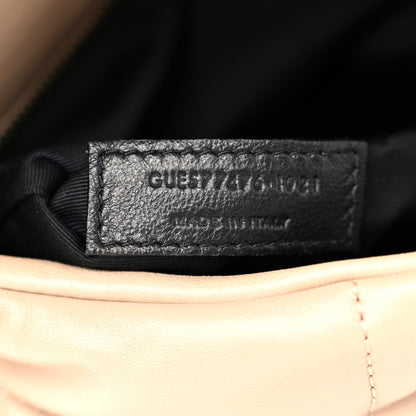 Saint Laurent Lambskin Quilted Small Loulou Puffer Monogram Chain Satchel Dark Beige 7 of 10