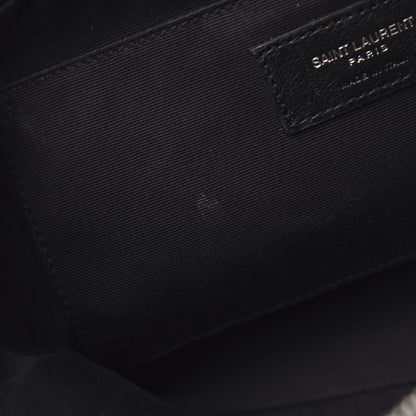 Saint Laurent Lambskin Monogram Small Lou Camera Bag Black 7 of 11