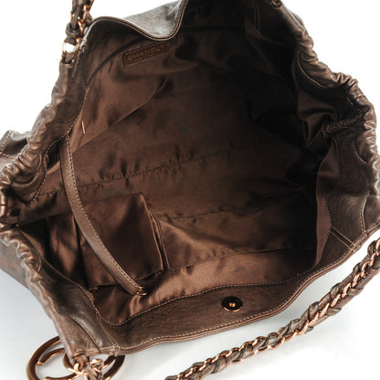 Chanel Metallic Calfskin Baby Coco Cabas Bronze 5 of 9