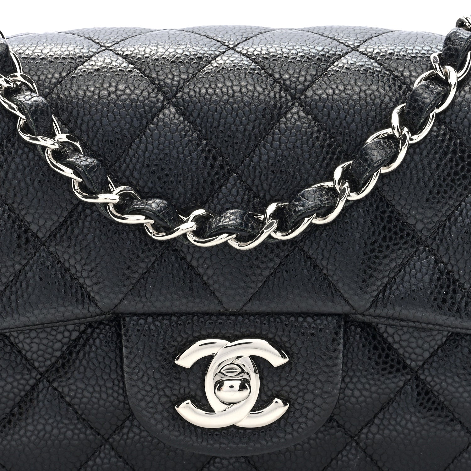 Chanel Caviar Quilted Mini Rectangular Flap Black 8 of 11