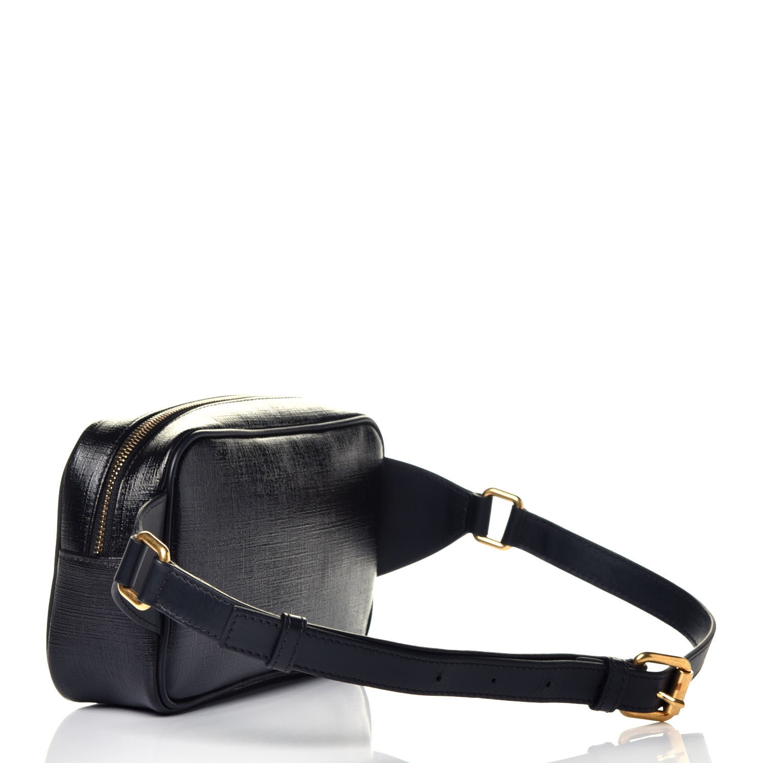 Versace Coated Canvas 90's Logo Belt Bag Black 3 of 9