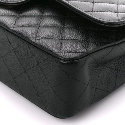 Chanel Caviar Quilted Medium Double Flap Black 11 of 11