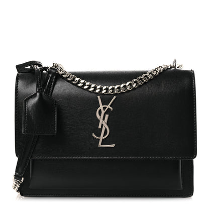 Saint Laurent Calfskin Medium Monogram Sunset Black Sunset Black 1 of 11