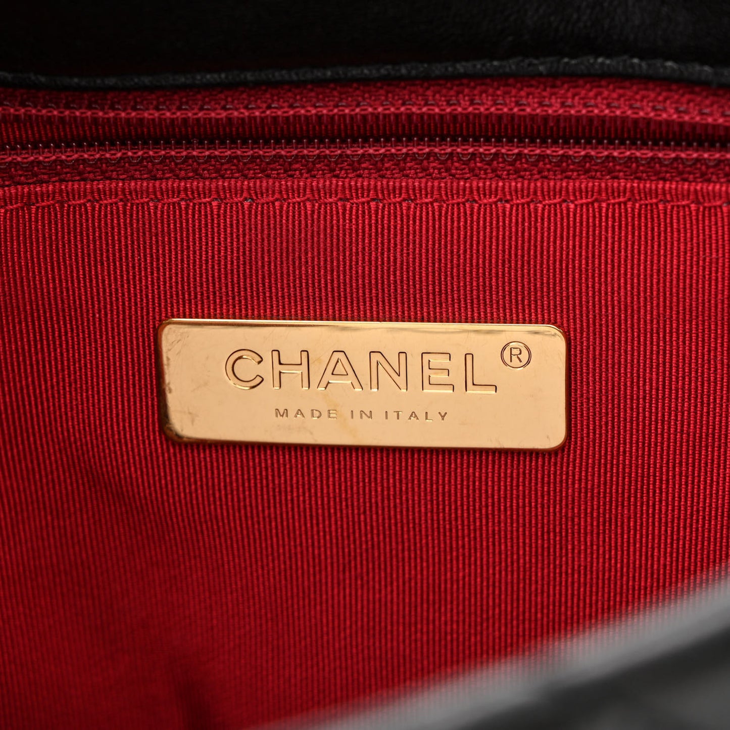 Lambskin Quilted Medium Chanel 19 Flap Black