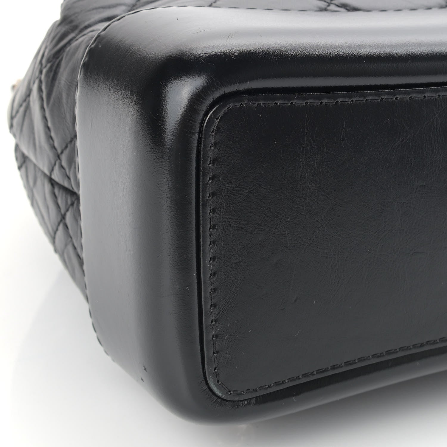 Chanel Aged Calfskin Quilted Small Gabrielle Backpack Black 8 of 9