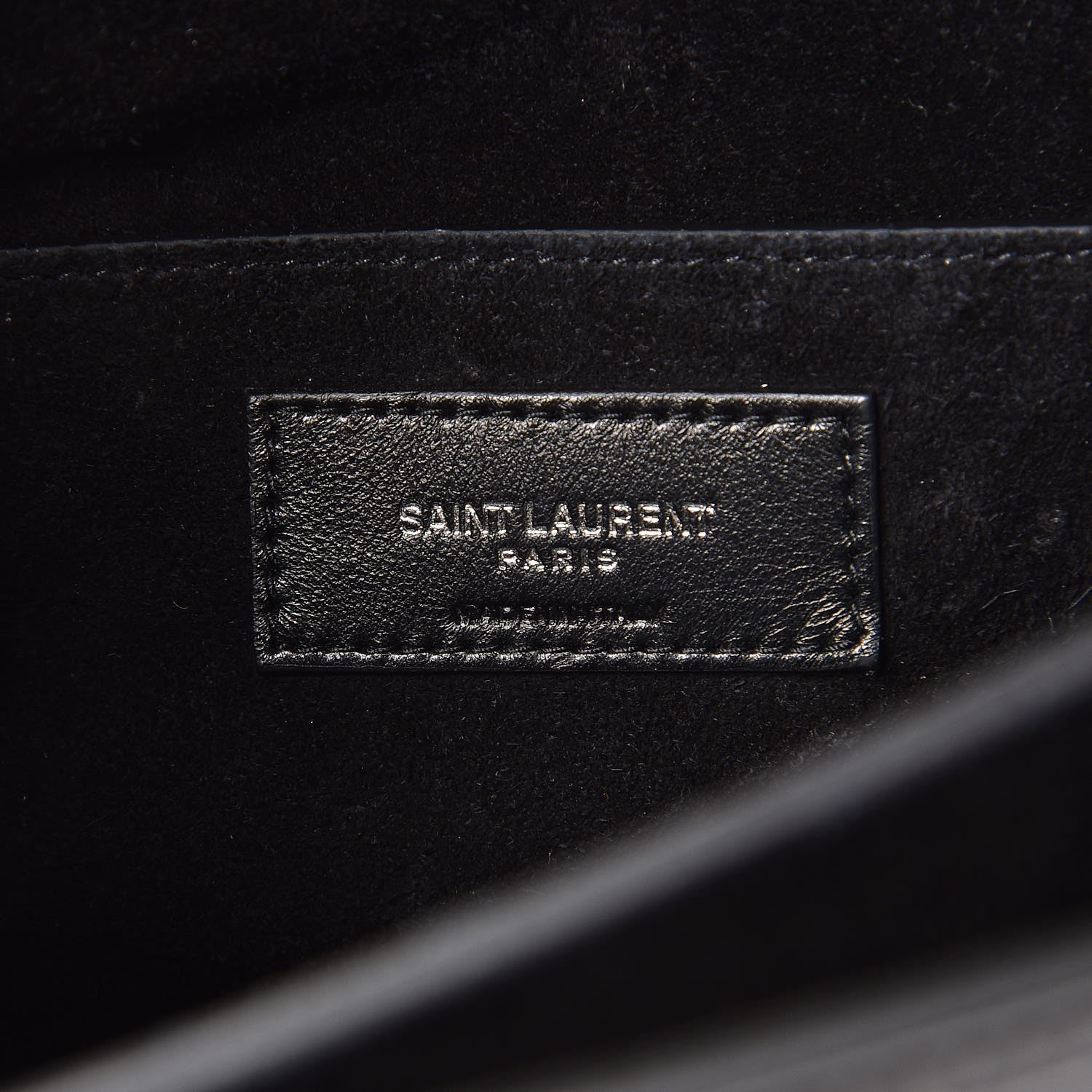 Saint Laurent Calfskin Large Monogram Sunset Black 8 of 8