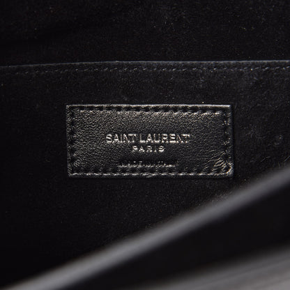 Saint Laurent Calfskin Large Monogram Sunset Black 8 of 8