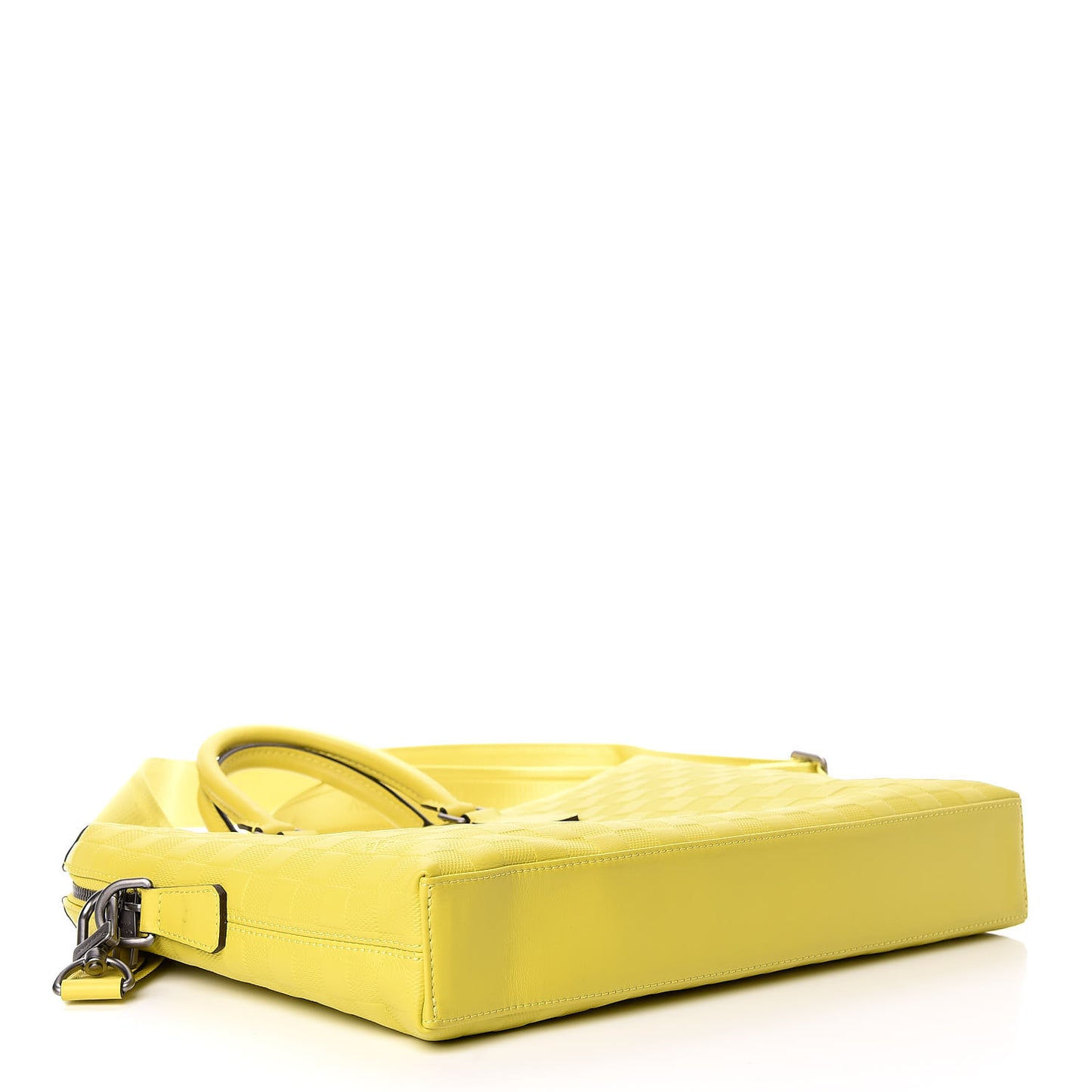 Damier Infini Porte-Documents Vert Acide