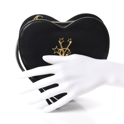 Saint Laurent Lambskin Love Heart Clutch Black 2 of 8