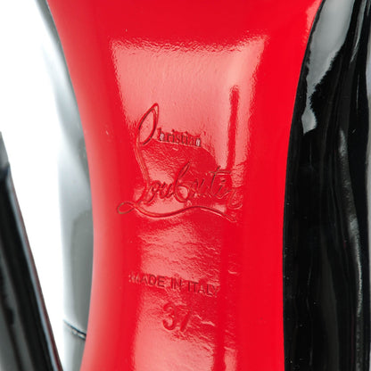 Christian Louboutin Patent Pigalle 120 Pumps 37 Black 6 of 7