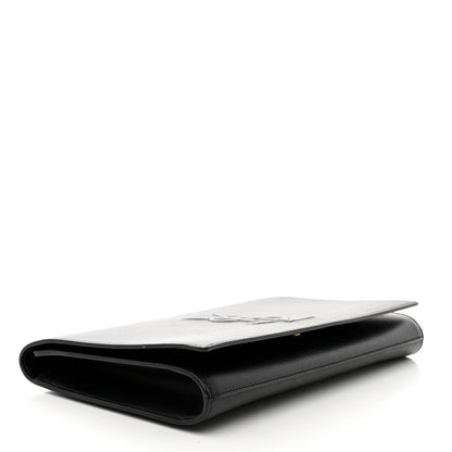 Saint Laurent Calfskin Monogram Large Belle De Jour Clutch Black 4 of 7