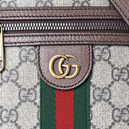 Gucci GG Supreme Monogram Web Mini Ophidia Messenger Brown 10 of 10