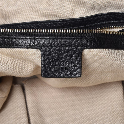 Gucci Pebbled Calfskin Medium Soho Shoulder Bag Black 6 of 14