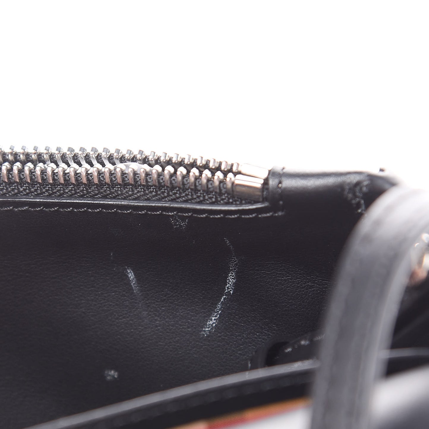 Calfskin Perforated Logo Hampshire Crossbody Black