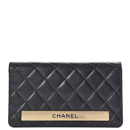 Chanel Lambskin Quilted Trendy CC Yen Wallet Black 1 of 13