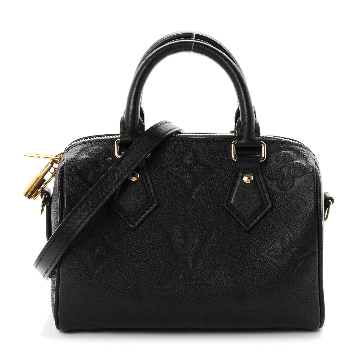Louis Vuitton Empreinte Monogram Giant Speedy Bandouliere 20 Black 1 of 9