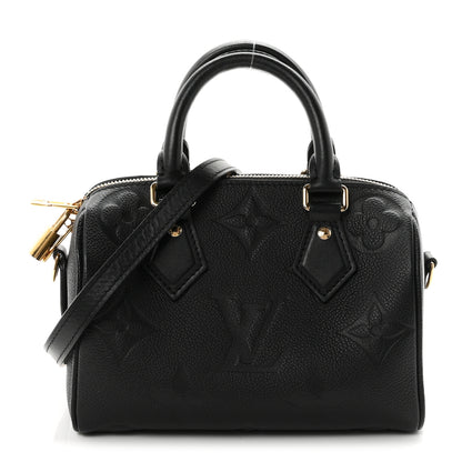 Louis Vuitton Empreinte Monogram Giant Speedy Bandouliere 20 Black 1 of 9