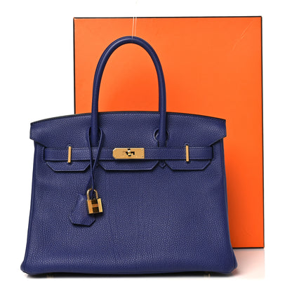 Hermes Togo Birkin 30 Bleu Encre 11 of 11