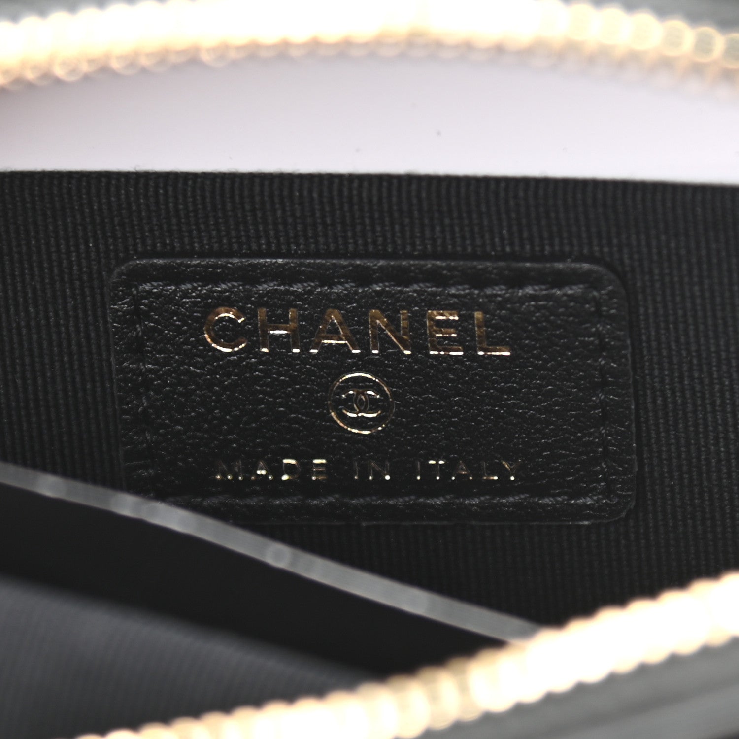 Chanel Nylon Grosgrain Quilted Lifestyle Clutch with Chain Black 6 of 11