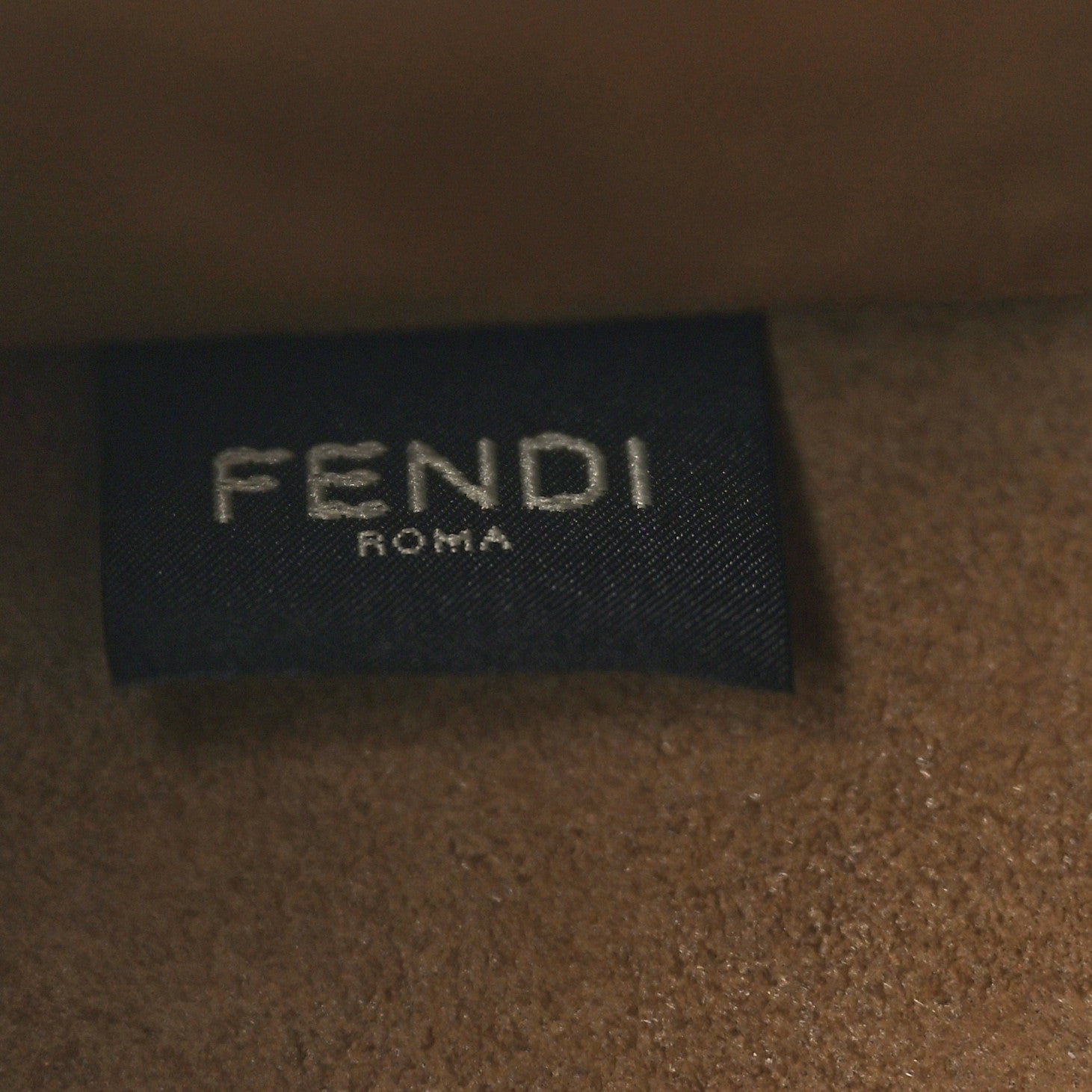 Fendi Fabric Jacquard FF 1974 Logo Small Fendi Sunshine Shopper Tote Tobacco Moro Sand 6 of 9