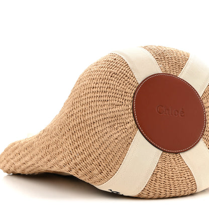 Chloe Raffia Large Woody Tote White 9 of 10