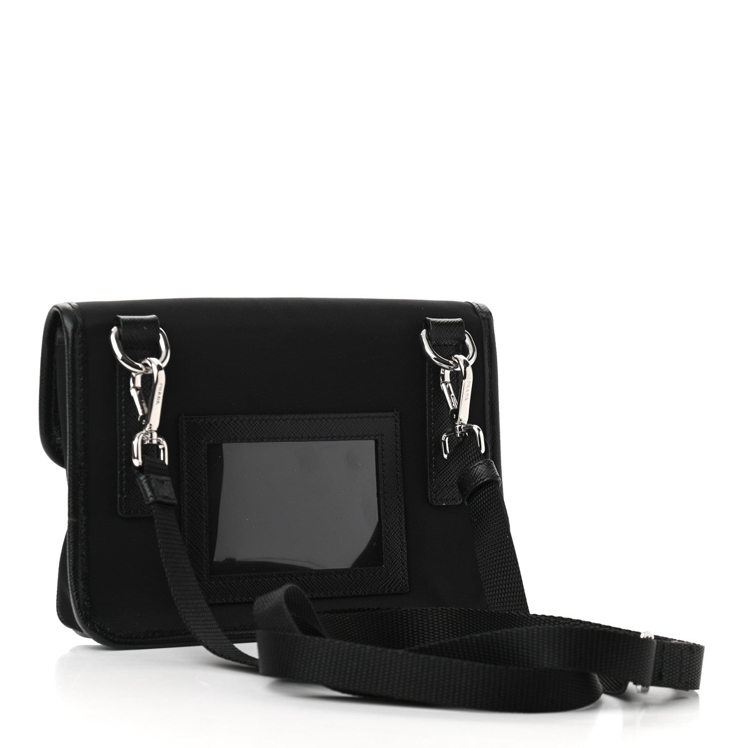 Prada Re-Nylon Saffiano Smartphone Case Crossbody Black 3 of 10