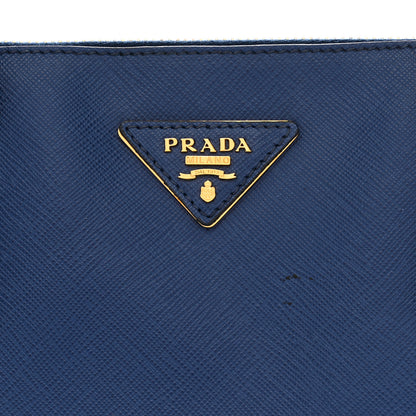 Prada Saffiano Lux Extra Large Galleria Double Zip Tote Bluette 13 of 14