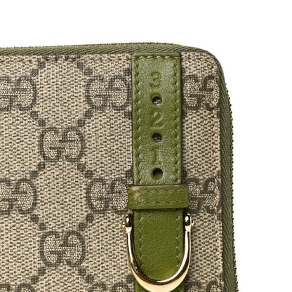 Gucci GG Supreme Monogram Nice Zip Around Wallet Green 7 of 7