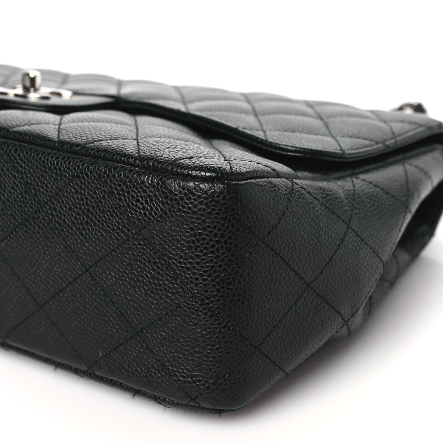 Chanel Caviar Quilted Jumbo Single Flap Black 10 of 10