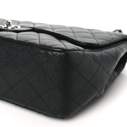 Chanel Caviar Quilted Jumbo Single Flap Black 10 of 10