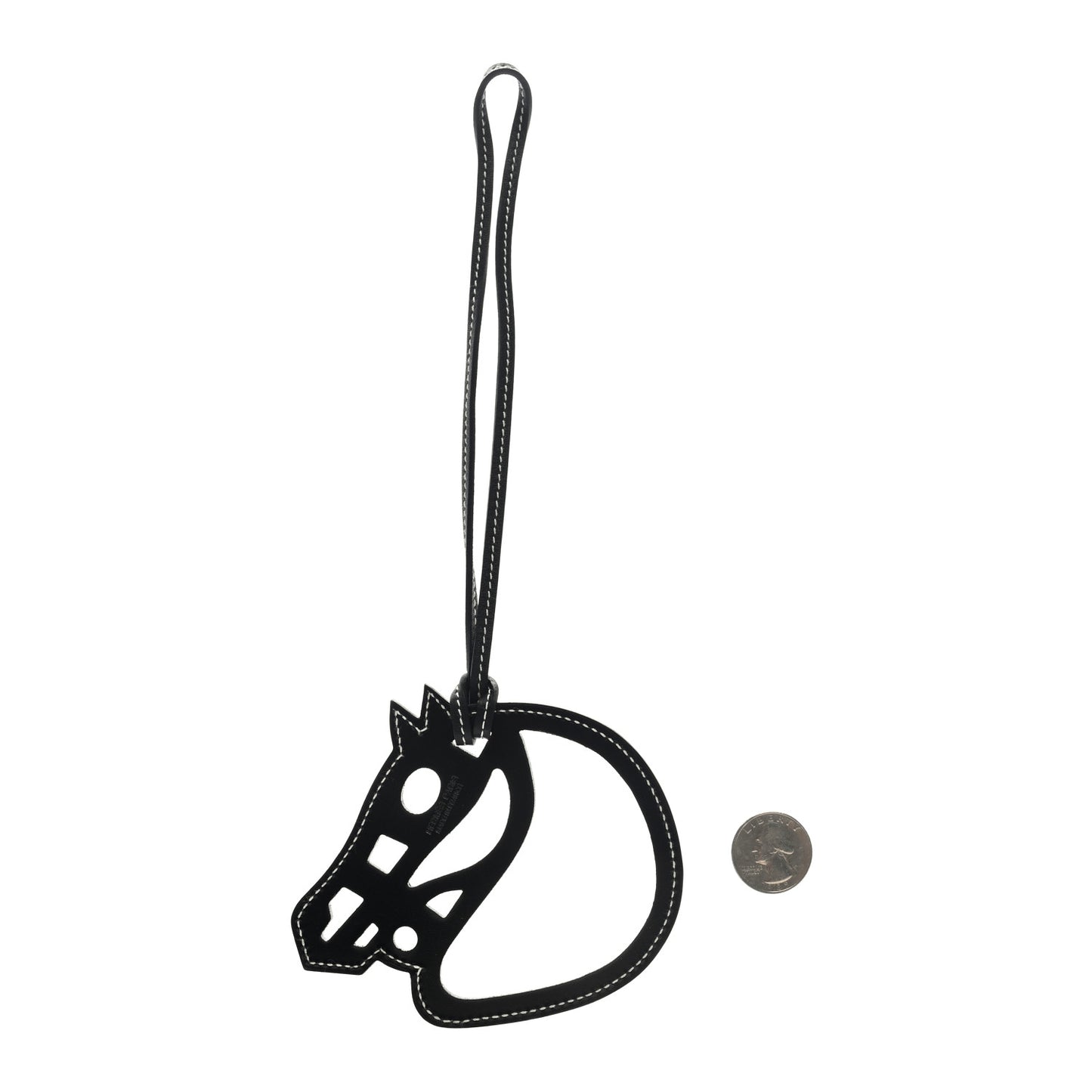 Box Paddock Cheval Horse Bag Charm Black