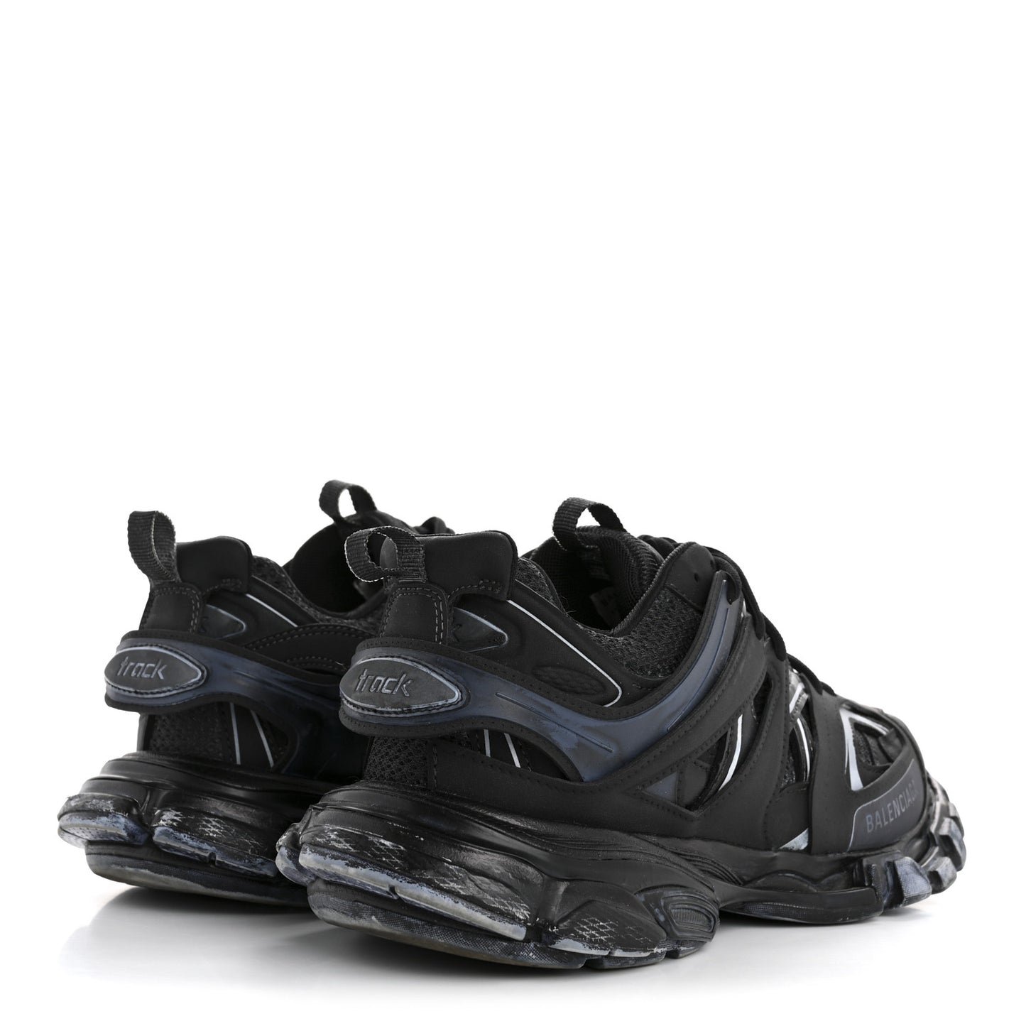 Mesh Rubber Uni-Matte Full Color Womens Track Sneakers 41 Faded Black