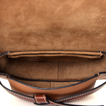 Loewe Grained Calfskin Mini Gate Crossbody Bag Caramel Pecan 5 of 9