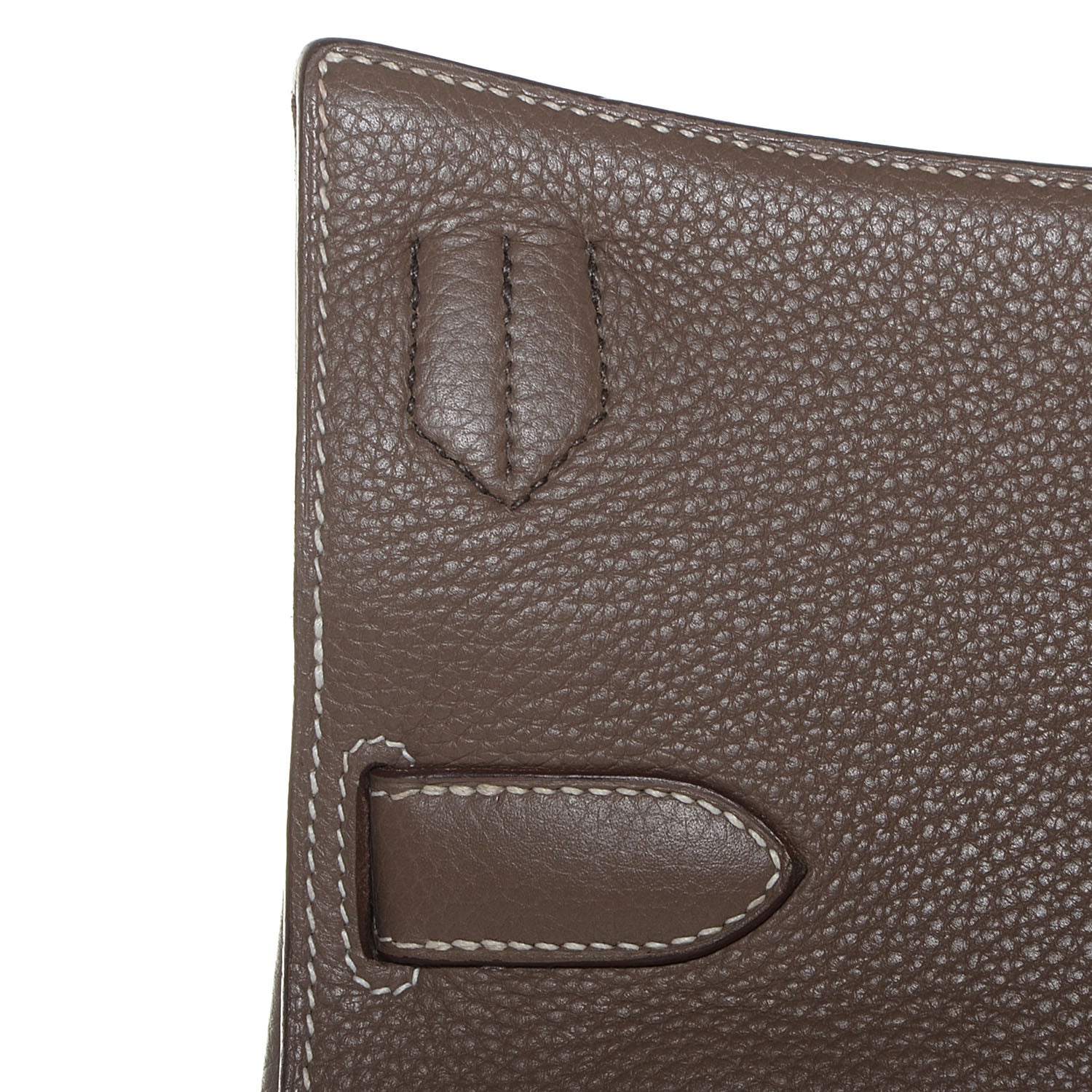 Hermes Taurillon Clemence Jypsiere 34 Etoupe 20 of 20