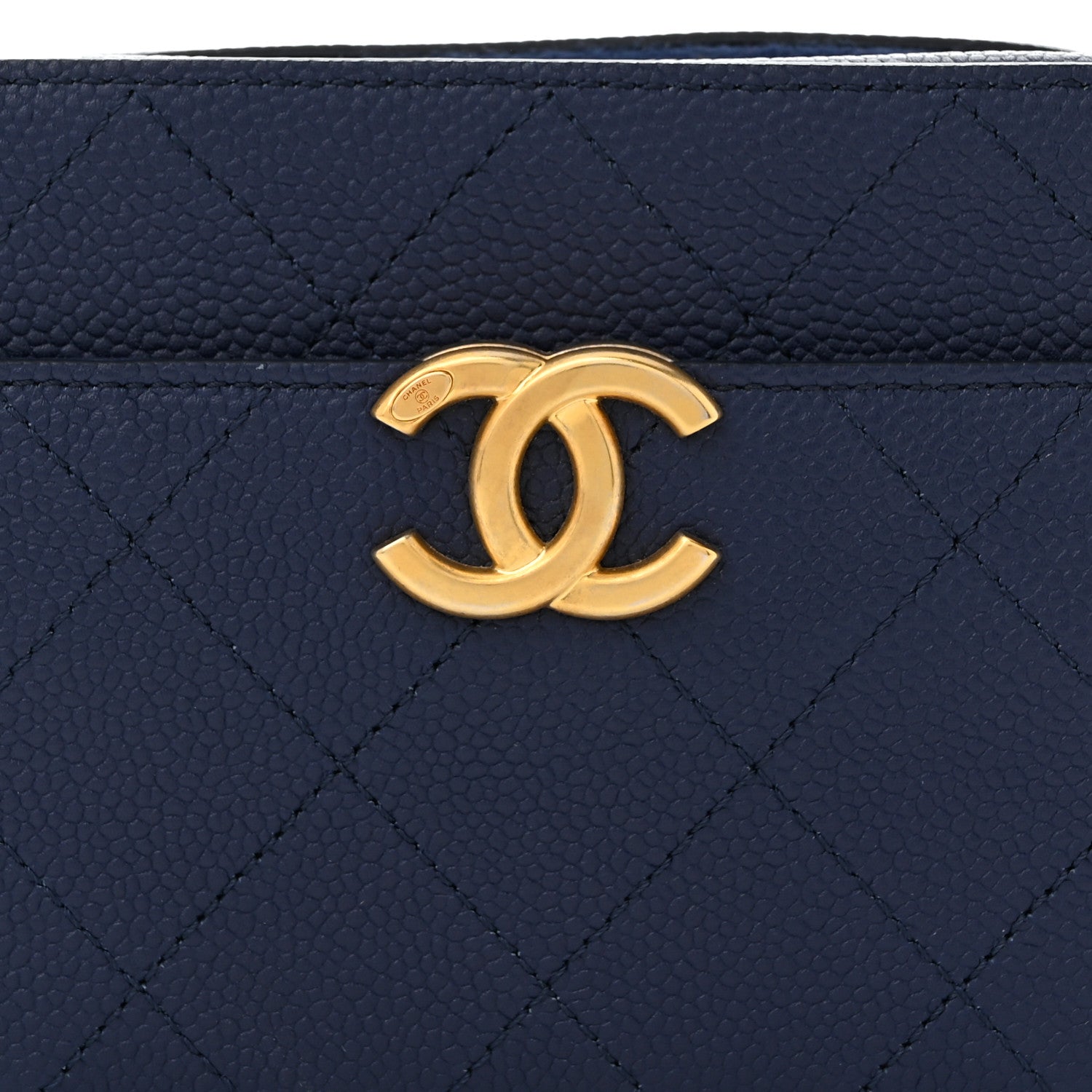 Chanel Caviar Stitched Waist Bag Blue 8 of 10