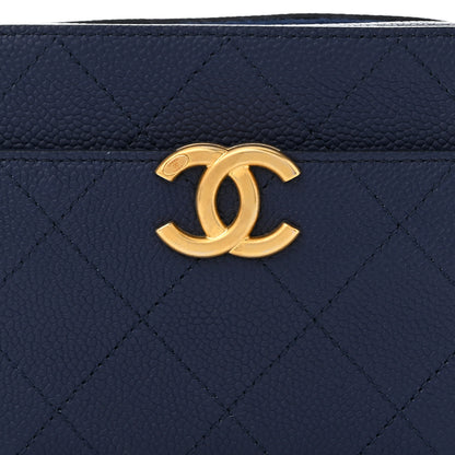 Chanel Caviar Stitched Waist Bag Blue 8 of 10