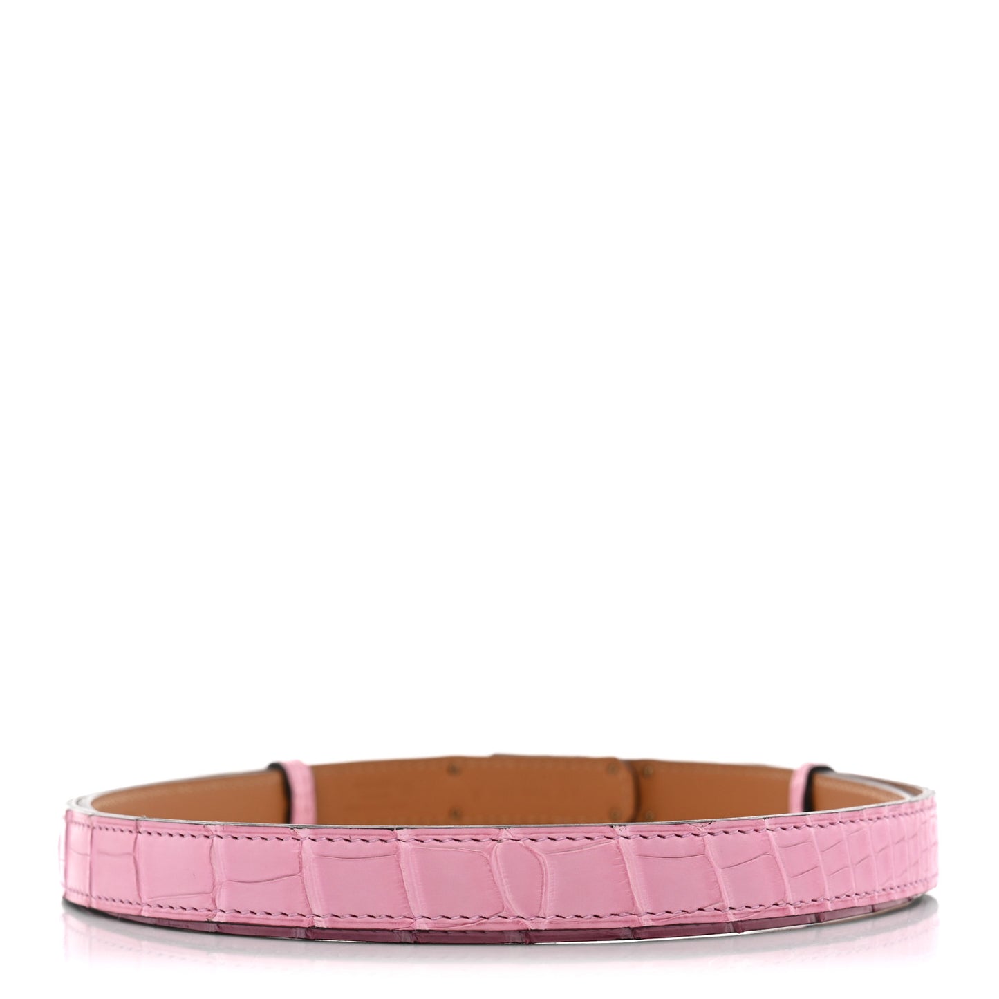 Matte Alligator Kelly Belt 5P Pink