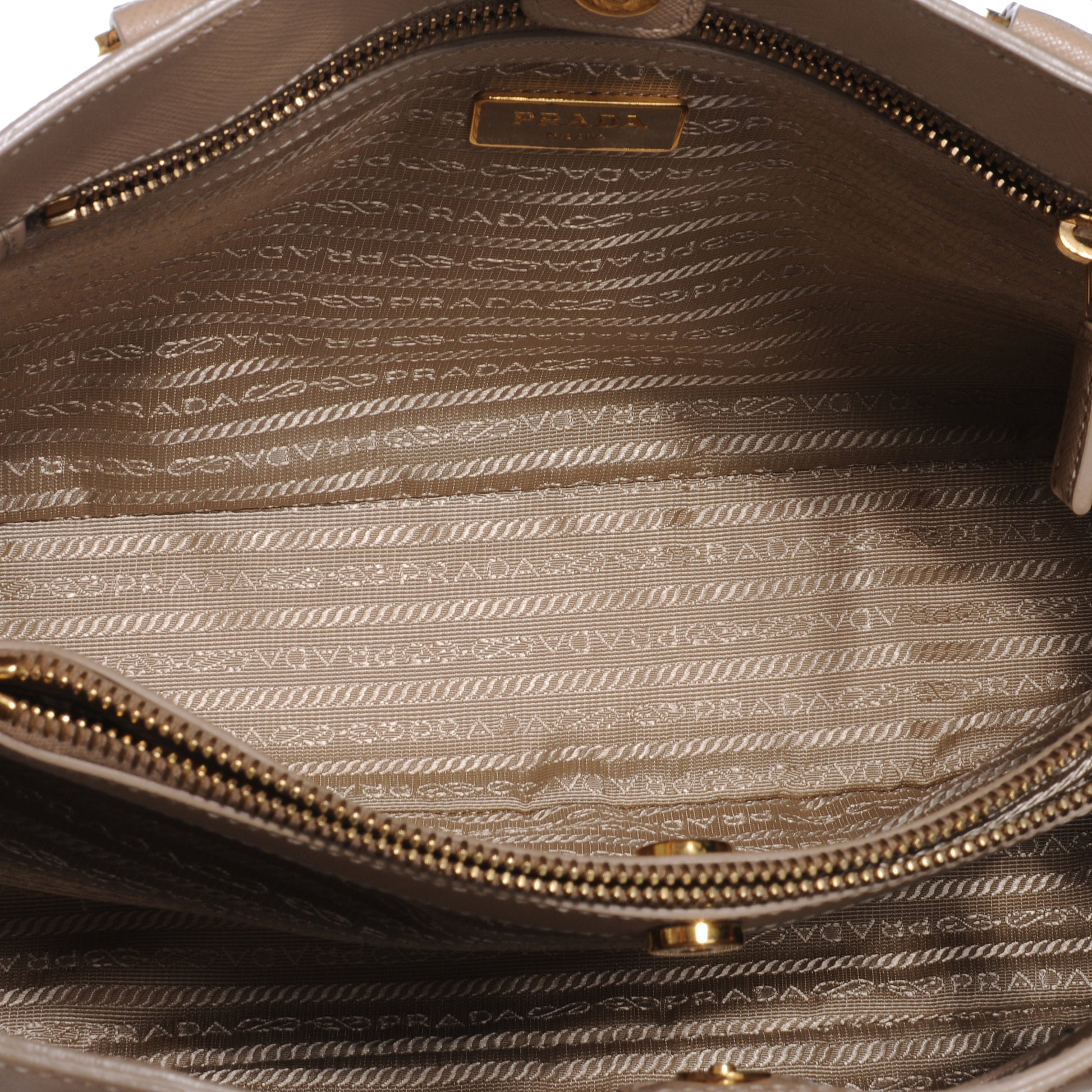 Prada Saffiano Lux Medium Tote Sabbia 6 of 10