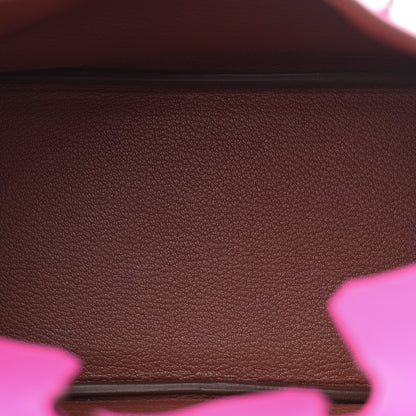 Hermes Taurillon Novillo Verso Birkin 25 Magnolia Sienne 5 of 13