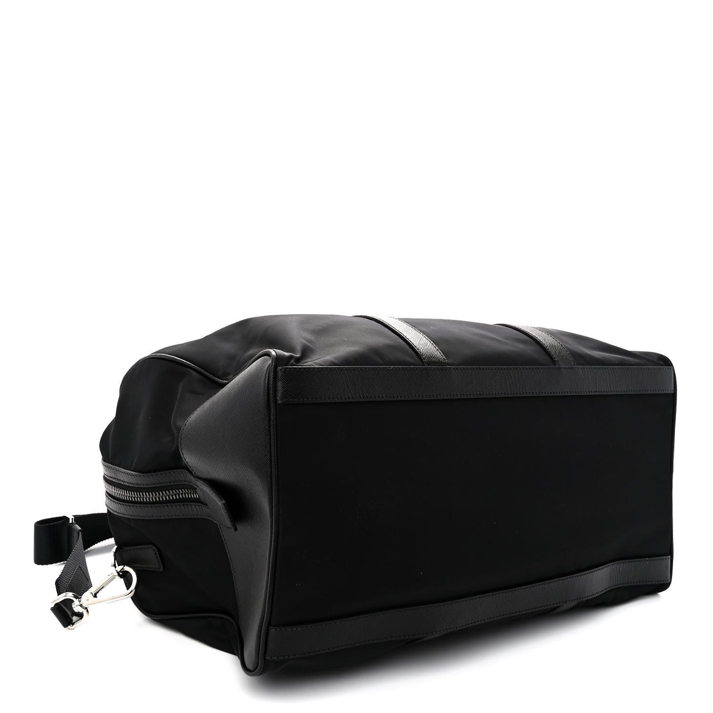 Re-Nylon Saffiano Duffle Bag Black
