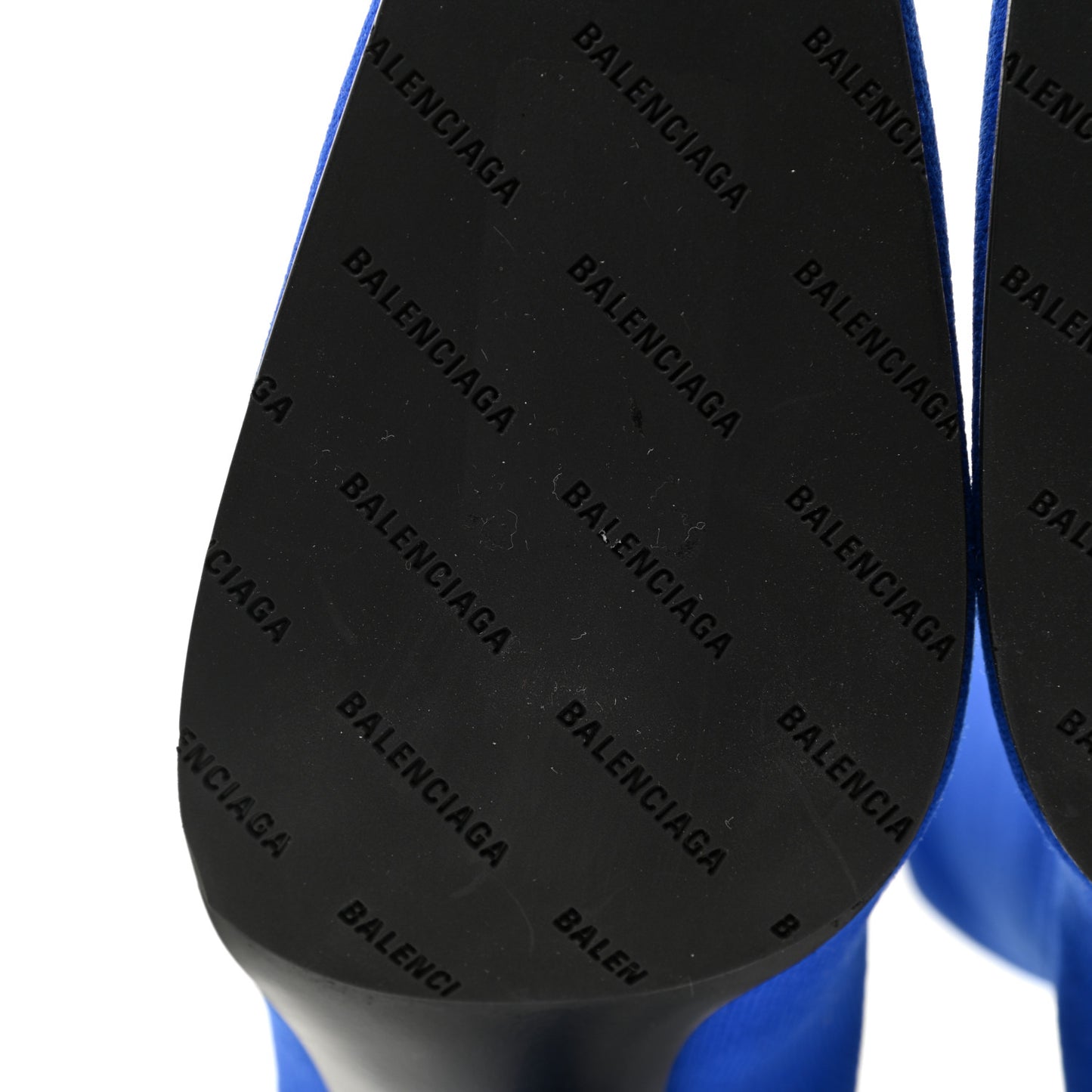 Jersey Crepe Round Toe Knife Booties 40 Bleu Sapphir