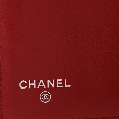 Chanel Lambskin Quilted Large Flap Wallet Red 6 of 8