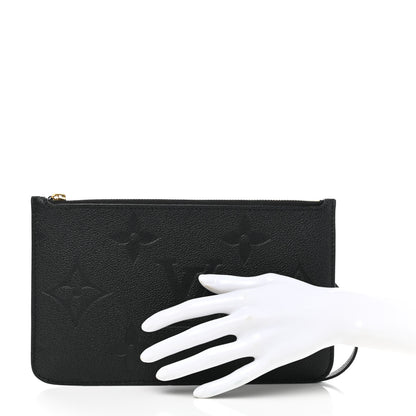 Louis Vuitton Empreinte Monogram Giant Neverfull MM Pochette Black 2 of 6