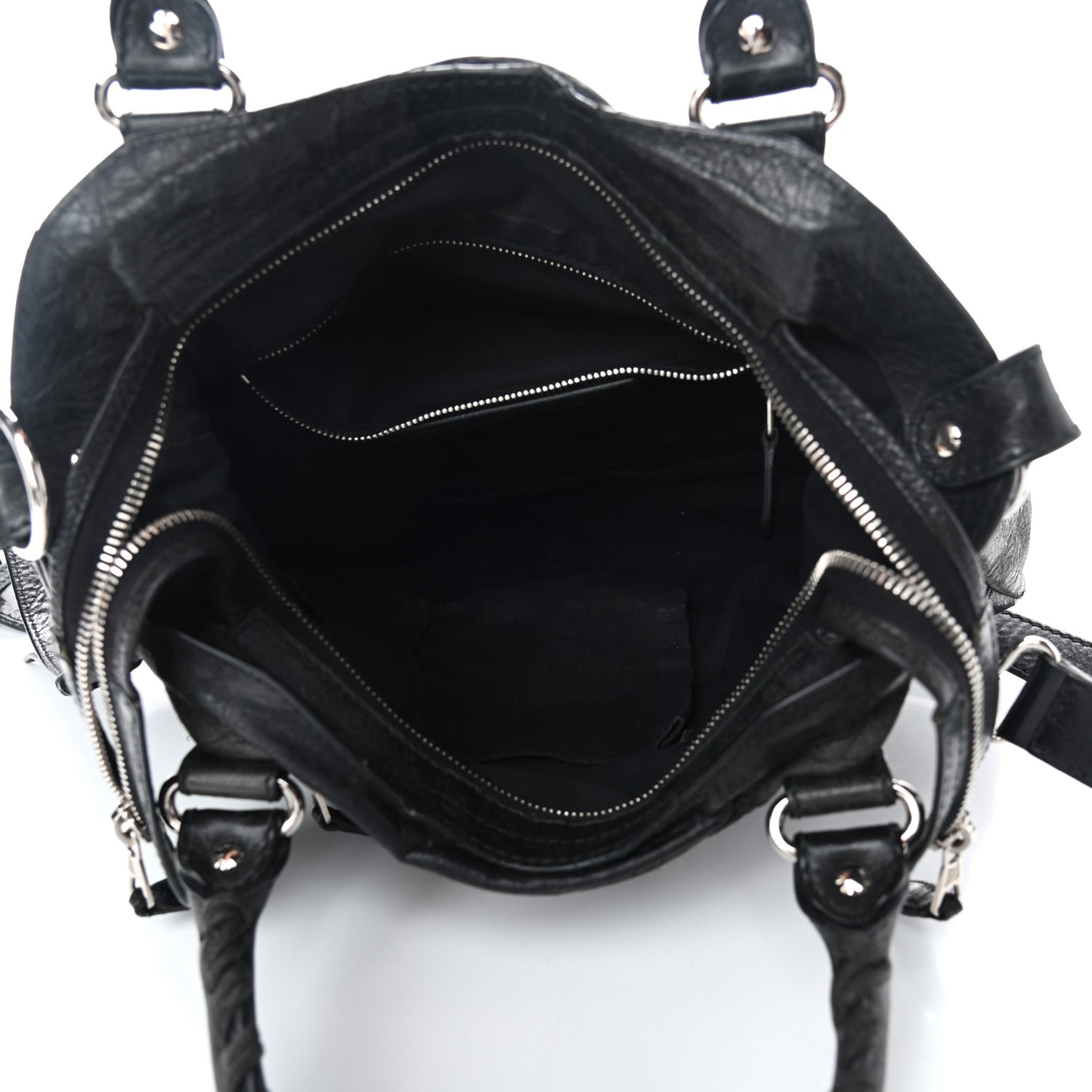 Agneau Giant 12 Silver Hardware Town Black