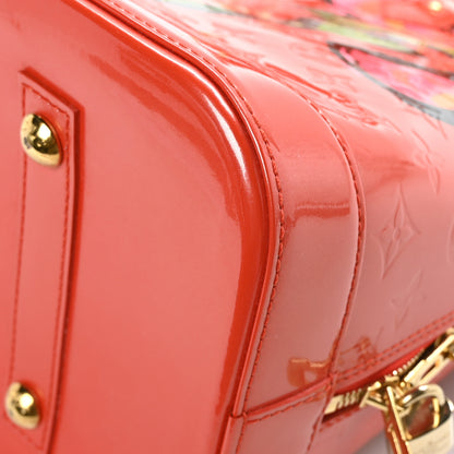 Louis Vuitton Vernis Roses Alma MM Orange Sunset 10 of 10