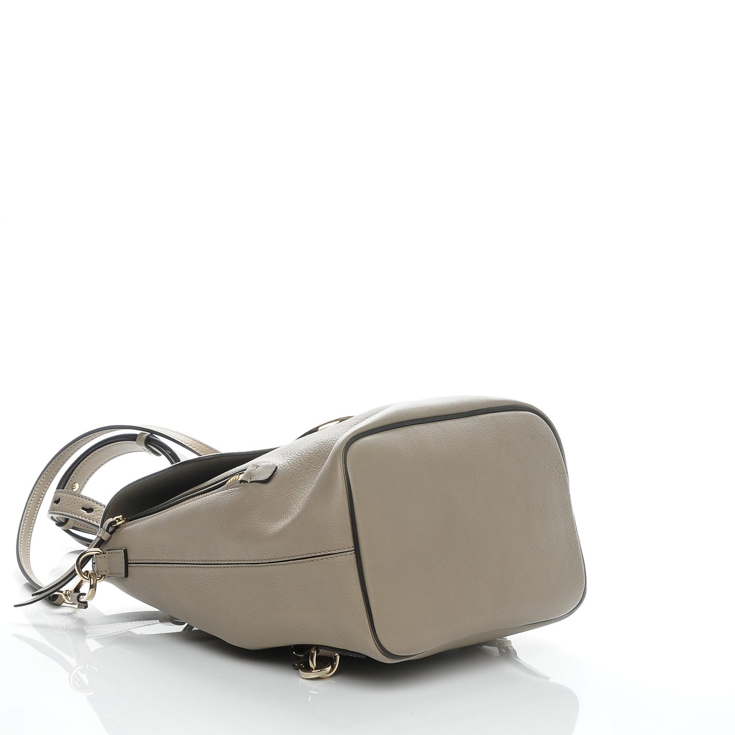 Suede Calfskin Medium Faye Backpack Motty Grey