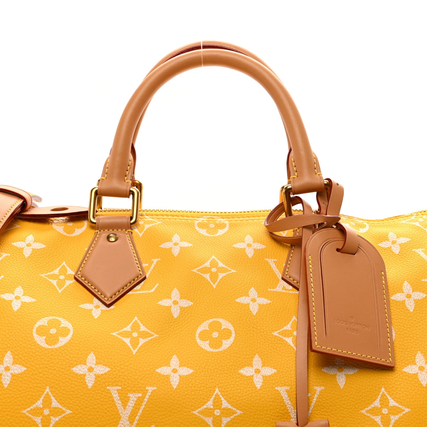Louis Vuitton Calfskin Monogram Speedy P9 Bandouliere 40 Yellow 5 of 14